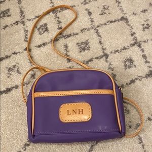 Customized “LNH” Jon Hart leather crossbody purse